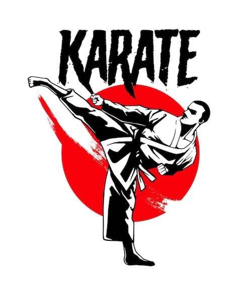 Karate, Premium Vector, Vector Illustration