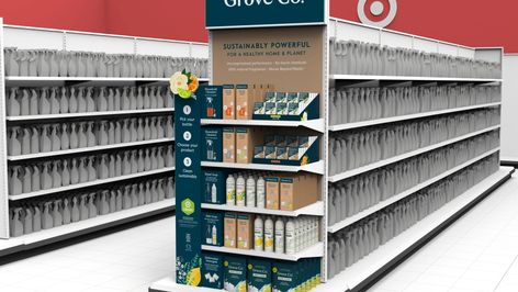 Plastic Problems, Grove Collaborative, Point Of Sale Display, Eco Friendly Cleaning Products, Glass Dispenser, Pos Display, Clean Space, Pop Display, Point Of Sale