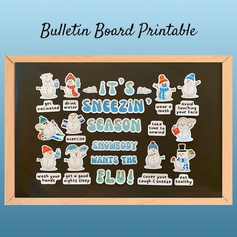 View Bulletin Board Kits by ProfessioNotion on Etsy Winter Nutrition Bulletin Board, Surgery Bulletin Board Ideas, Christmas Hospital Bulletin Board, Work Bulletin Boards Hospital, Fall Nursing Bulletin Boards, Healthcare Bulletin Boards, Bulletin Board Ideas For School Nurse, Hospital Unit Bulletin Board Ideas, Thanksgiving Nurse Bulletin Board