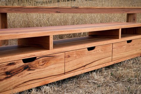 Custom Timber TV Units and TV stands Recycled Timber Furniture, Wooden Tv Cabinet, Tv Stand Decor, Tv Stand Designs, Recycle Timber, Custom Furniture Design, Timber Furniture, Matching Furniture, Tv Wall Design