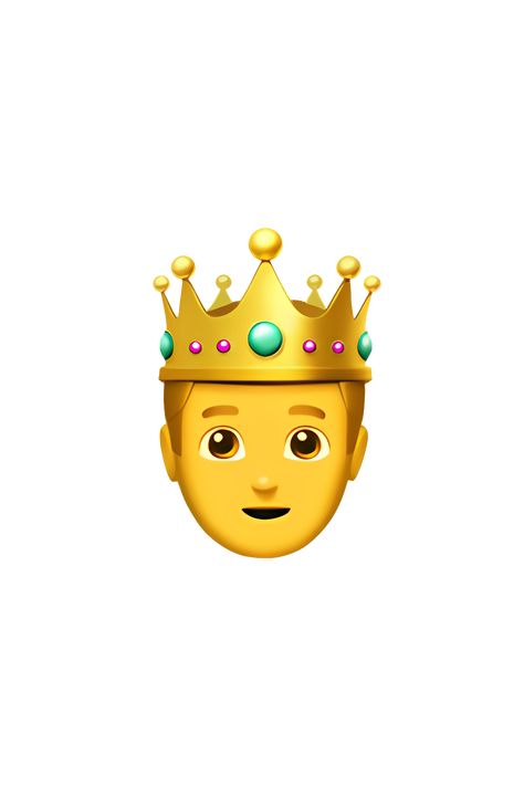 The emoji 🤴 depicts a male figure wearing a golden crown on his head. He has a regal expression on his face and is wearing a red robe with a white collar. His hair is brown and styled in a neat, short cut. The emoji is designed to represent a prince or a royal figure. Ios Emoji Iphone, Emoji King, King Emoji, Crown Emoji, Short Cut Hair, Boy Emoji, Emoji Man, Phone Emoji, Emoji Copy