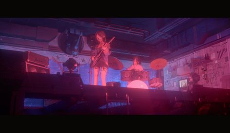 Garage Concept Art, Anime Scenery, Cyberpunk, Art Wallpaper, Concept Art, Garage, Gif, Concert, Twitter