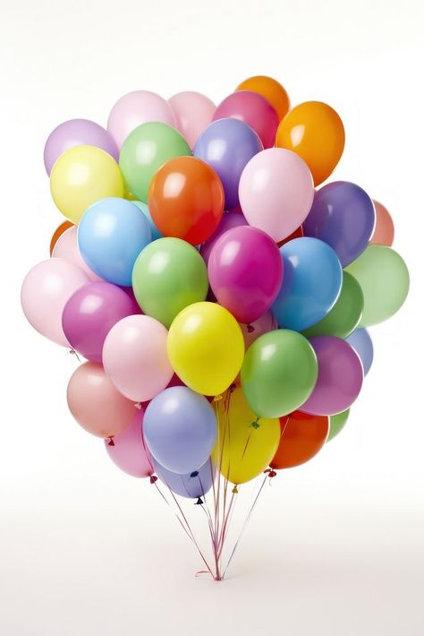 Balloon bunch white background anniversary. AI generated Image by rawpixel. | free image by rawpixel.com / waris Bunch Of Balloons, Candy Birthday, Download Free Images, Royalty Free Photos, Free Image, Birthday Celebration, Free Photos, Free Images, White Background