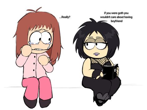 Henrietta South Park Shelly Southpark, Shelley South Park, Henrietta South Park Fanart, Henrietta South Park, Traditional Goth, Goth Kids, South Park Funny, South Park Characters, South Park Fanart