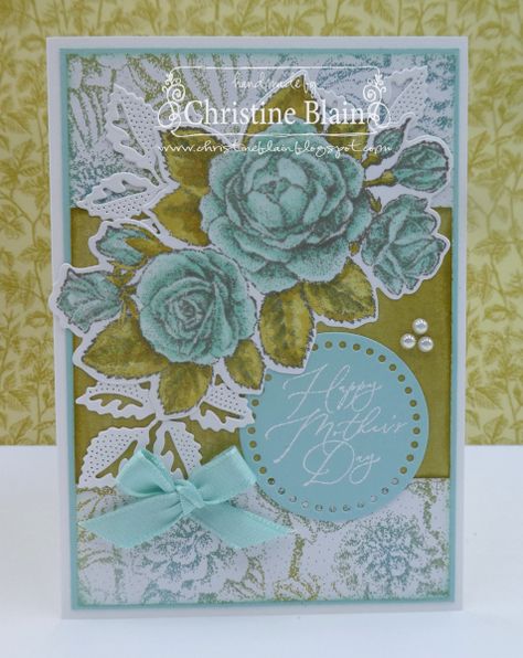 Stampin Up 2025 Catalog, Stampin Up Stippled Roses, Stippled Roses Stampin Up Cards, Sister Cards, Designer Paper Cards, Happy Heart, Stippling, Heart Cards, Floral Background