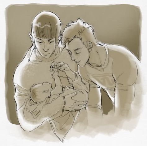 Love this pic Spirk Fanart, Space Husbands, Stark Trek, Kirk Spock, Fandom Star Trek, Star Trek Reboot, Spock And Kirk, Film Star Trek, Star Treck