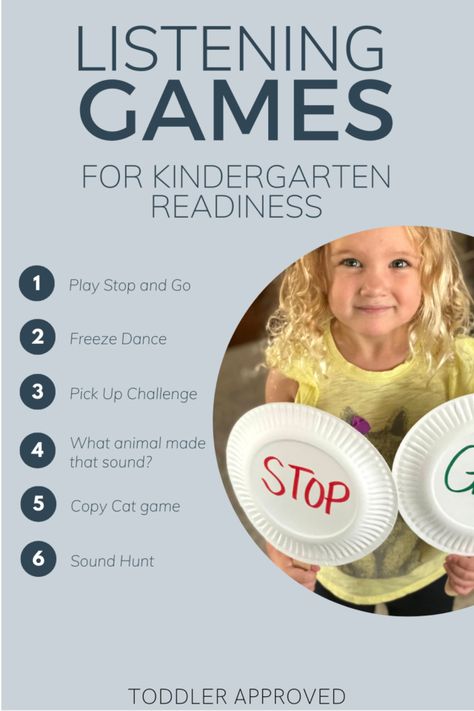 Auditory Perception Activities, Sen Teaching, Listening Skills Activities, Listening Activities For Kids, Kindergarten Readiness Activities, School Readiness Activities, Listening And Following Directions, Games Kindergarten, Verbal Reasoning