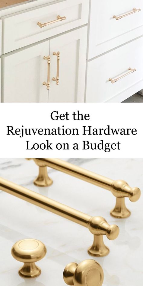 Gold kitchen handles