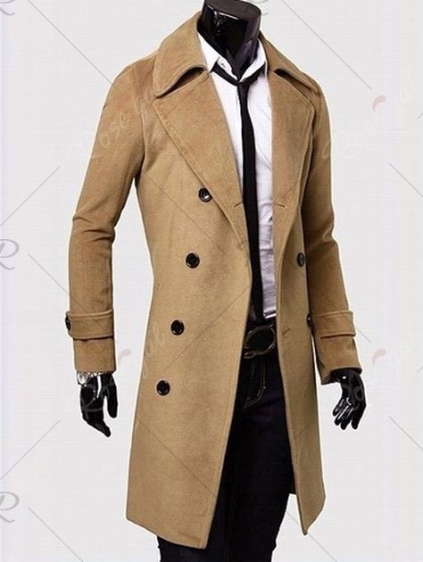 Double Breasted Overcoat with Side Pockets , #Aff, #Breasted, #Double, #Overcoat, #Pockets, #Side #affiliate Costume Africain, Mens Wool Coats, Best Winter Coats, Winter Fashion Coats, Trench Coat Style, Long Winter Coats, Trench Coat Men, Legging Sport, Mens Winter Coat