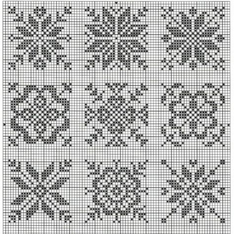 Scandinavian Cross Stitch Patterns, Snowflake Cross Stitch, Cross Stitch Gallery, Crochet Patterns Filet, Norwegian Knitting, Hello Kitty Crochet, Cross Stitch Geometric, Fair Isle Knitting Patterns, Cross Stitch Christmas Ornaments