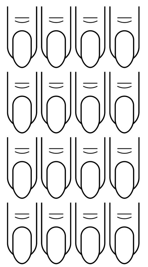 Nail Template Free Printable, Printable Nail Art Templates, Nail Templates, Printable Nail Art, Nail Template, Sticker Nails, Royal Icing Templates, Plain Nails, Nail Drawing