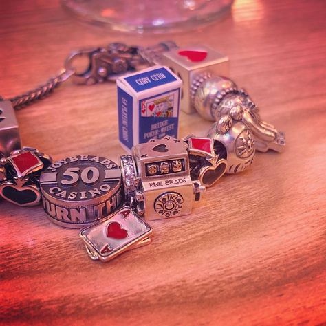 Chocolateeee🍫 on Instagram: “KNE Casino series slot machines🎰 #knebeads #knecharms #lucky #🎰 #jewelry #beads #pandorabracelet #charm #silver #gold #slotmachine…” Lucky Jewelry, Slot Machines, Jewelry Beads, Slot Machine, Pandora Bracelet, Alex And Ani Charm Bracelet, Silver Gold, Casino, Charm Bracelet