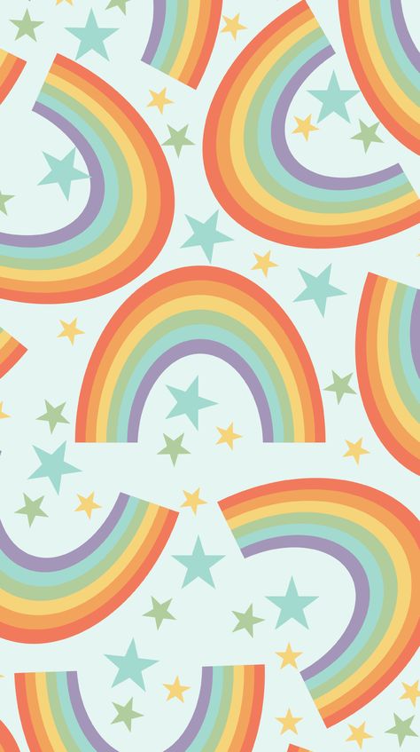 Rainbow Ipad Wallpaper, Rainbow Pattern Wallpaper, Rainbow Wallpaper Aesthetic, Rainbow Phone Wallpaper, Rainbow Wallpaper Iphone, Iphone Wallpaper Pattern, Wallpaper Pastel, Cute Pastel Wallpaper, Rainbow Wallpaper