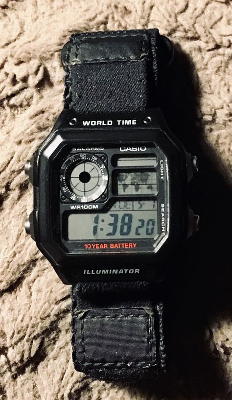 Casio World Time, Pen Camera, Casio Vintage, Innovative Gadget, Compact Camera, Devices Design, Gshock Watch, Everyday Carry, Casio Watch