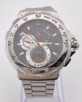 Tag Heuer Formula 1 Indy 500 CAH101A St. Steel Chronograph Date Men’s Watch 44MM  | eBay