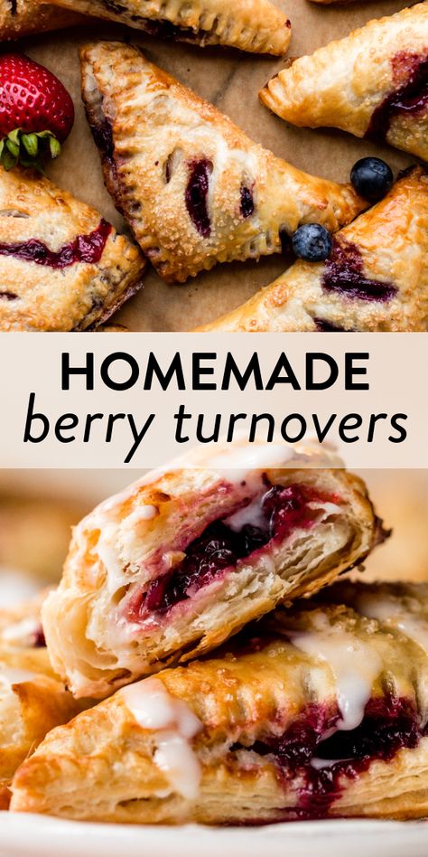 What To Do With Leftover Berries, Blackberry Turnovers With Puff Pastry, Mixed Berry Puff Pastry, Berry Turnovers Puff Pastries, Berry Puff Pastry Recipes, Berry Turnovers, Mixed Berry Filling, Berry Pastry, Berry Strudel