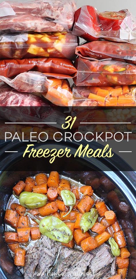 Paleo Freezer Meals, Crockpot Freezer Meals, Paleo Crockpot Recipes, Muffins Paleo, Paleo Crockpot, Diner Recept, Smoothie Detox, Paleo Diet Recipes, Diet Vegetarian