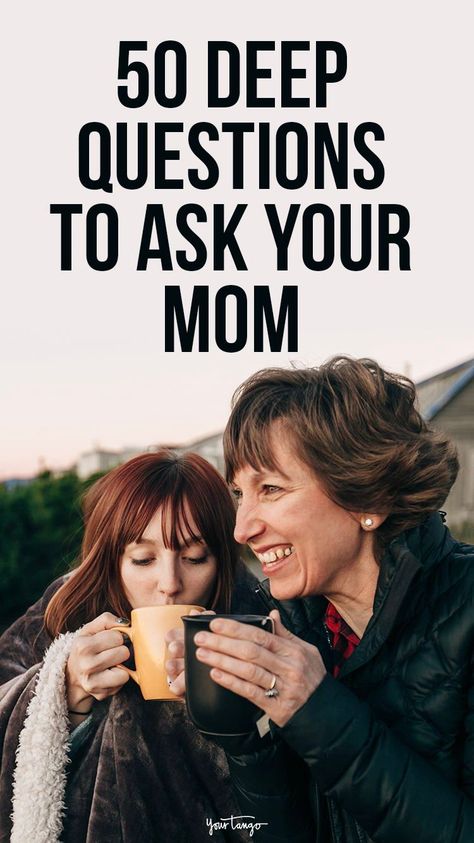 When you want to get to know someone, you probably ask them things about themselves. And though you may think you know your mother, these deep questions to ask your mom will strengthen your bond even more. Questions To Ask Your Mom About Her Life, Parent Interview Questions, Questions To Ask Your Mother Before She Dies, Question To Ask Your Mom, Things To Ask Your Mom, Life Story Questions, Questions To Ask Your Mom Before She Dies, Questions To Ask Seniors, Questions To Ask Mom About Her Life