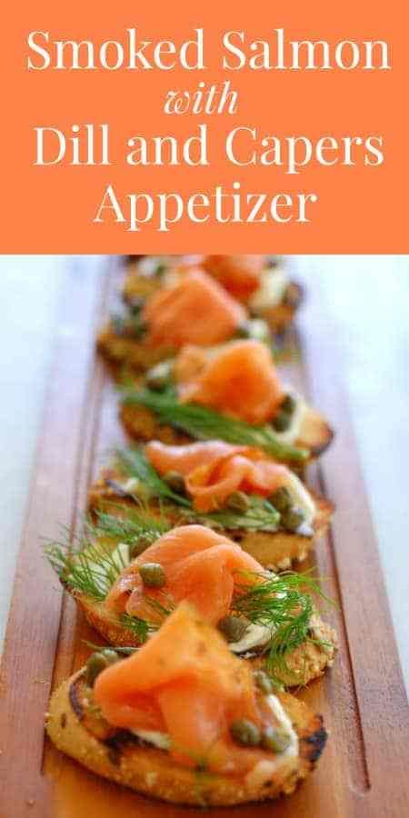 Salmon Crostini Appetizers, Smoked Salmon Carpaccio Recipe, Capers Appetizer, Mini Crab Cakes Appetizers, Smoked Salmon Starter, Smoked Salmon Crostini, Salmon Starter, Salmon Crostini, Salmon Appetizer Recipes