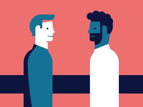 Two characters trash talking each other. A clip for The Wall Street Journal's snapchat. Talking Animation Gif, Talking Animation, Talking To A Wall, Talk Illustration, Digital Invitations Birthday, Digital Animation, Eid Background, Trash Talk, Vector Animation