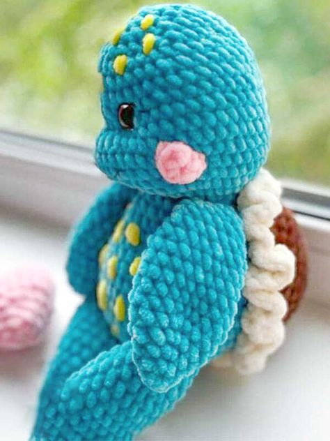 Amigurumi Turtle Crochet Free Pattern - Free Crochet Patterns Free Crochet Pattern Turtle, Amigurumi Free Pattern Chunky Yarn, No Sew Turtle Crochet Pattern Free, Crochet Sea Turtle Pattern Free, Turtle Amigurumi Free Pattern, Crochet Turtle Pattern Free, Crocheted Plushies, Octopus Crochet Pattern Free, Crochet Turtles