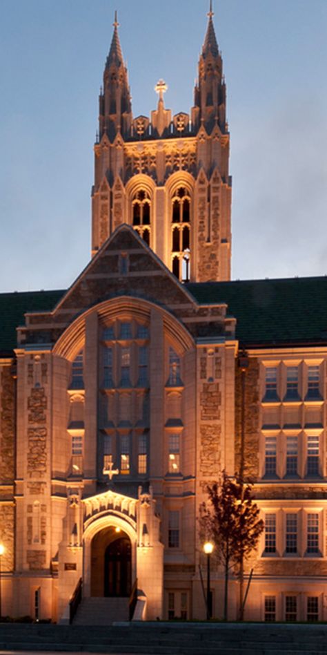 Boston College Library, Boston College Campus, Boston College Aesthetic, Uni Manifestation, College Gothic, Boston College Football, Romanticizing College, Filipino Architecture, Devil Woman