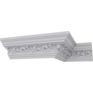 PCI Enterprises Versailles 2 3/8" H x 94 1/2" W x 2 3/8" DCrown Molding | Wayfair Wood Crown, Wood Crown Molding, Gothic Crown, Moulding Profiles, Base Moulding, Floor Trim, Flooring Tools, Radiant Floor Heating, Rose Hill