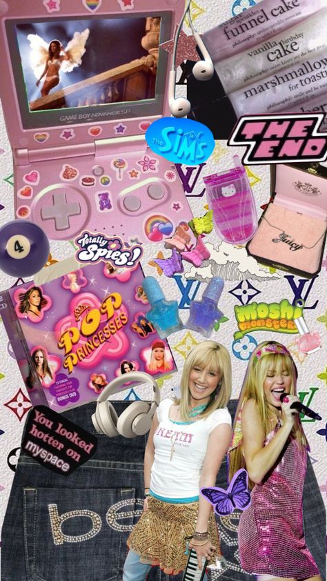 an ode to pre 2008 recession #aestheic #aestheticgirl #aestheticwallpaper #aestheticoutfit #early2000s #early2000saesthetic #hannahmontana 2008 Recession Aesthetic, Sprinkle Games, Early 2000s Aesthetic, Pop Party, Sweet Kisses, Totally Spies, Funnel Cake, Hannah Montana, Game Boy Advance Sp