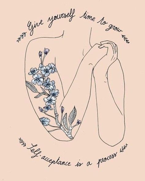 give yourself time to grow, self acceptance is a process quote, self love quotes, self acceptance quotes, quoteable, self care Yoga Kundalini, Bloopers, Note To Self, Pretty Words, Inspirational Quotes Motivation, The Words, Body Positivity, Beautiful Words, Namaste