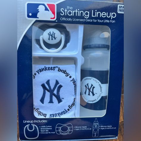 Mlb Ny Yankees Baby Set Baby Bottle, Bib And Pacifier Yankees Baby, Ny Yankees, Baby Bottle, Baby Set, Baby Decor, Baby Bottles, Baby Sets, Bibs, Mlb