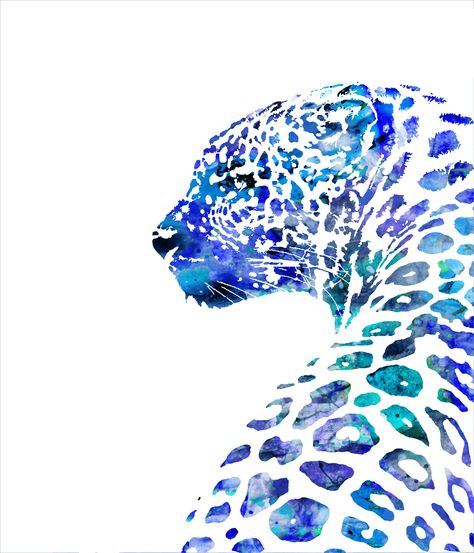 Leopard Watercolor Painting, Jaguar Painting, Lion Whisperer, Tattoo Leo, Jaguar Art, Animal Watercolour, Leopard Drawing, Jaguar Tattoo, Jeans Print