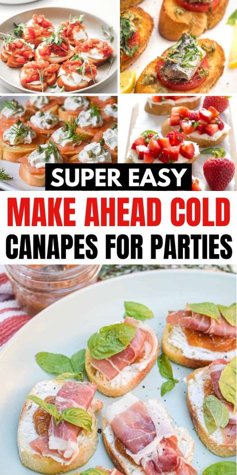 21 easy canapes ideas for a crowd for any party, including a baby shower, birthday party, or for Christmas. These easy cold canapes are the perfect one bite appetizers make ahead recipe that everyone will love. Give these party canapes a try today! One Bite Appetizers Make Ahead, Cold Canapes, Make Ahead Cold Appetizers, Canapes Ideas, Cold Party Appetizers, Make Ahead Christmas Appetizers, Party Canapes, Easy Canapes, Christmas Canapes