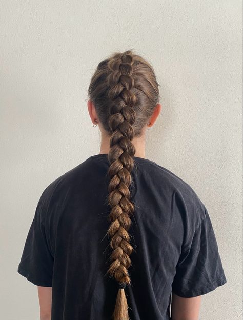 Single Dutch Braid, Dutch Braid, Plaits, Braided Hairstyles, Long Hair, Braids, Long Hair Styles, Hair Styles, Makeup