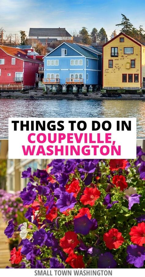 Planning to visit Coupeville, WA on Whidbey Island? Here are all the best things to do in Coupeville, things to do in Whidbey Island, Coupeville restaurants, and more! Washington Islands | Washington towns | day trips from Seattle | cute towns in Washington | historic places in Washington | Whidbey Island travel tips | Coupeville Washington | Whidbey Island things to do | day trip to Whidbey Island | Whidbey Island photography spots| Whidbey Island Washington State Coupeville Washington Practical Magic, Coupeville Washington, Small Town Washington, Pnw Trip, Seattle Living, Washington Road Trip, Whidbey Island Washington, Washington Trip, Washington Island