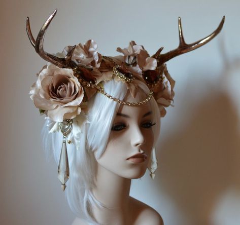 @ayeejanae Mannequin Head, Fantasy Wedding, Cosplay Halloween, Fantasy Costumes, Bridal Crown, Wedding Crown, Costume Makeup, Fantasy Jewelry, Fantasy Clothing