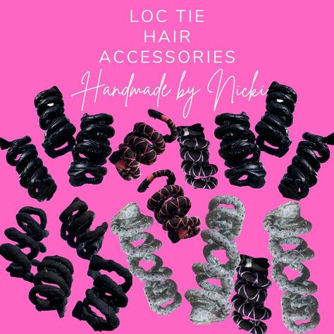 Swipe to see new Loc Ties🎀👉🏾 Happy Saturday Babes!! New handmade Loc Ties for those who love black. New: Faux Leather, Black on black, and Black with a pop of color loc ties. Great for #braids #Locs #naturalhair styles. No tension No hair breakage . The perfect way to accessorize & elevate your hairstyle. Link in bio🛍️ . . . . . #locs #locstyles #locsforwomen #locjourney #locstylesforwomen #loclove #microlocs #smalllocs #dreadstyles #boxbraids #blackwomenwithlocs #fyp #explorepage #dmv #hand... Loc Ties, Braids Locs, Micro Locs, Black And Black, Your Hairstyle, Love Black, Hair Breakage, Black On Black, Loc Styles