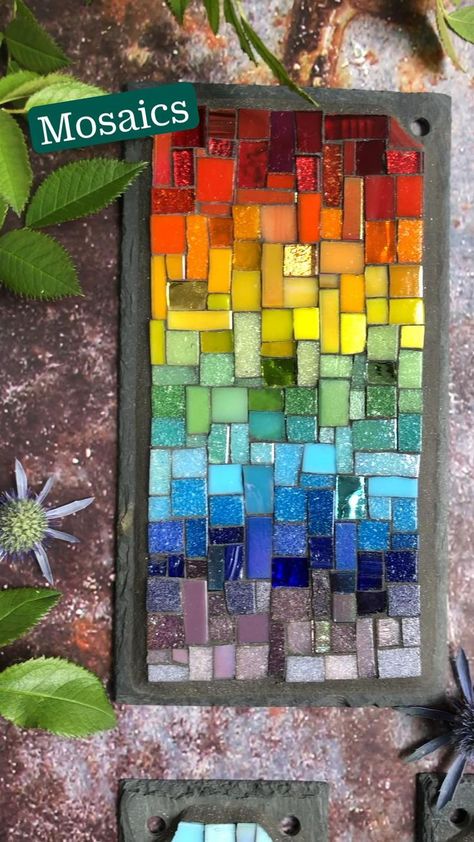 Pin on Mosaic inspiration Mosaic Art Supplies, Mosaic Tiles Crafts, Rainbow Mosaic, Mosaic Art Diy, Mosaic Pots, Mosaic Flower Pots, Mosaic Garden Art, Mosaic Art Projects, Mosaic Stained