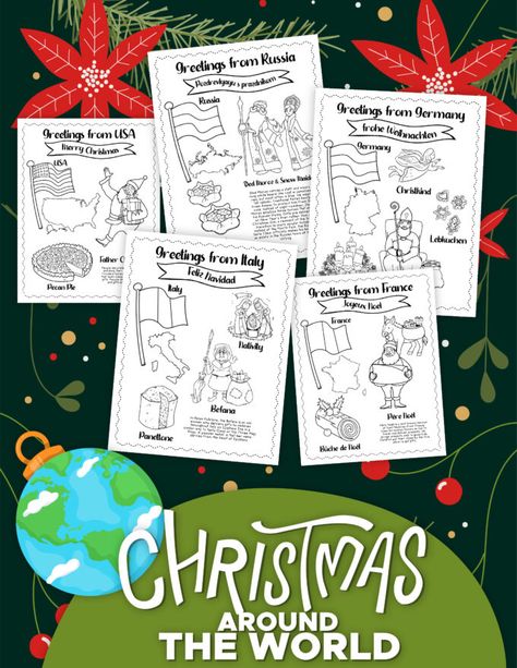 Around The World Coloring Pages, Holiday Around The World, Christmas Science Experiments, Coloring Pages Ideas, Christmas Math Activities, Pages Ideas, Christmas Science, Free Printable Coloring Sheets, Christmas Around The World