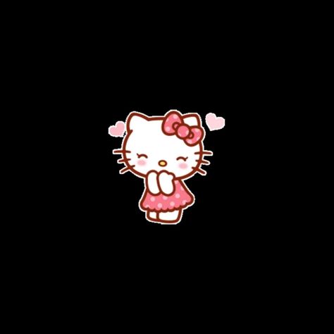 Hello Kitty Overlay, Romantic Bf, Cdg Wallpaper, Animated Emojis, Pink And Black Wallpaper, Y2k Hello Kitty, Hello Kitt, Hello Kitty Tattoos, Spiritual Wallpaper