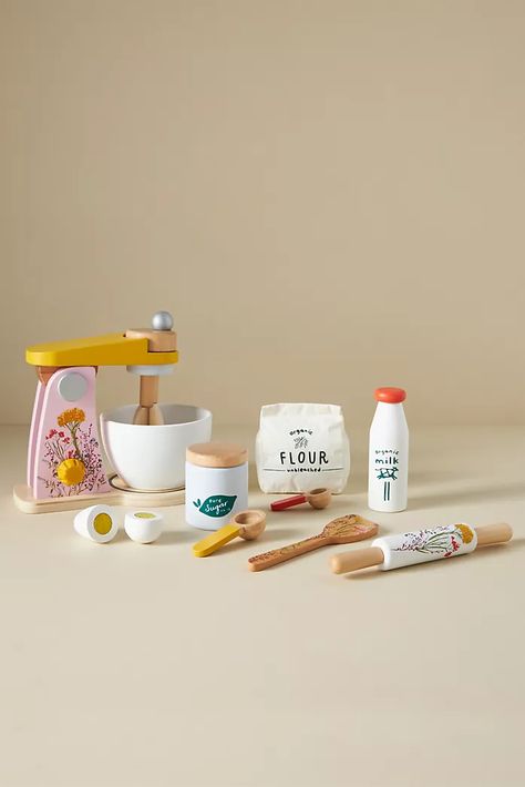 Manhattan Toy | Anthropologie Kids Baking Set, Kids Baking, Organic Milk, Sugar Jar, Pumpkin Candles, Baking Set, Manhattan Toy, Room Deco, Stand Mixer