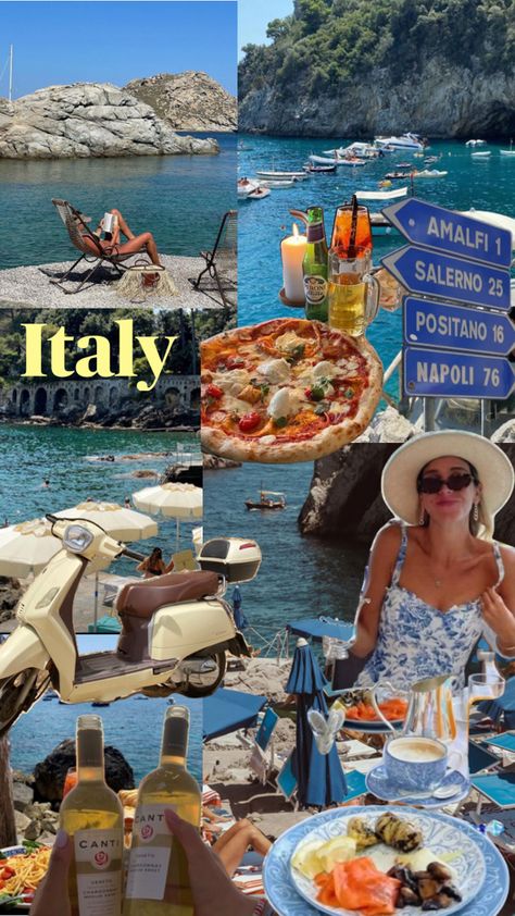 Italy Mood Board, Italy Aesthetic, Florence Aesthetic, Rome Aesthetic, Amalfi Coast Aesthetic, Positano, Sorrento, Tuscany, Milan, Mediterranean, European Summer, Summer, Europe, Summer 2024, Italian Food, Pizza, Wine, Pasta, Girls Trip, Tanning, Italy Mood Board, Aesthetic Amalfi Coast, Amalfi Coast Aesthetic, Florence Aesthetic, Wine Pasta, Rome Aesthetic, Coast Aesthetic, Italy Girl, Summer Abroad