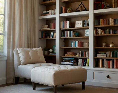 25 Reading Nook Ideas: Cozy and Comfortable Spaces for Book Lovers - Nekig Reading Nook Ideas, Corner Nook, Nightstand Decor, Small Bookshelf, Nook Ideas, Living Room Organization, Colourful Cushions, Small Corner, Cozy Reading Nook