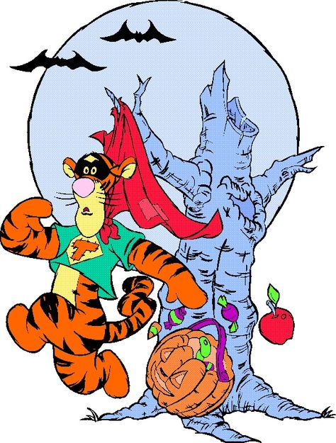 ~ Tigger Halloween ~ Tigger Drawings, Tigger Halloween, Disney Characters Pictures, Tiger Halloween, Thanksgiving Clip Art, Tigger Winnie The Pooh, Abc Disney, Disney Clipart, Winnie The Pooh Pictures