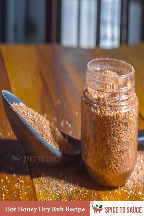 Sweet and Spicy Hot Honey Dry Rub Recipe | 2024 | Spice to Sauce Wing Stop Hot Honey Rub, Hot Honey Dry Rub, Big Mac Sauce Recipe, Mac Sauce Recipe, Horseradish Cream Sauce, Recipe For Hollandaise Sauce, Dry Rub Recipes, Chicken Rub, Rib Rub