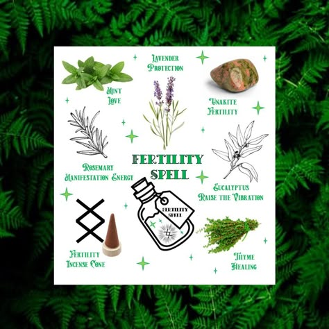 Spells For Getting Pregnant, Spells For Fertility, Herbs For Fertility Witchcraft, Jar Spell Recipes, Herbs For Fertility Spell, Spell Jar For Fertility, Fertility Spell For Someone Else, Fertility Simmer Pot, Spell For Fertility