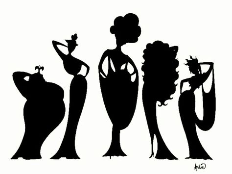 Hercules Muses, Hercules Disney, Disney Decals, The Muses, Vis Dev, Disney Silhouette, Disney Hercules, Muse Art, Disney Tattoos