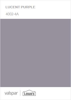 Valspar Paint Colors Purple, Purple Undertone Grey Paint, Lilac Gray Bedroom, Gray Lilac Paint, Silvered Purple Paint, Lilac Grey Bedroom, Purple Gray Paint Colors, Grayish Purple Paint, Dusty Purple Paint