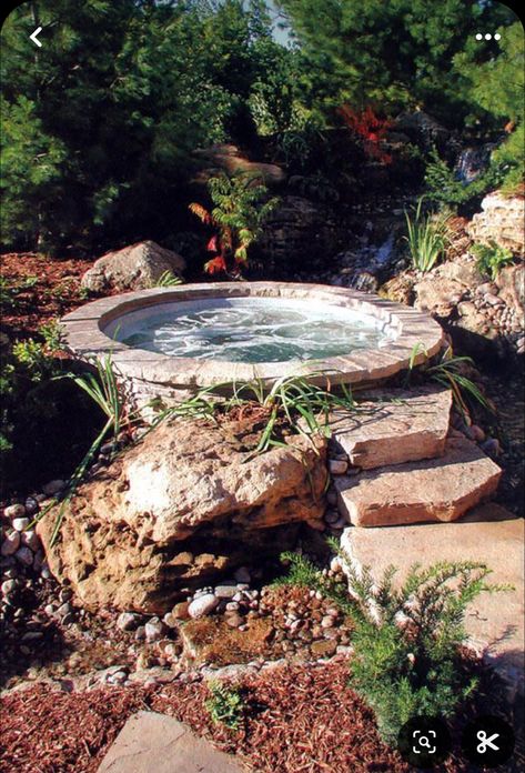 Jacuzzi Tubs, Patio Chico, Hot Tub Landscaping, Hot Tub Patio, Outdoor Hot Tub, Hot Tub Backyard, Hot Tub Garden, Natural Swimming Pools, Jacuzzi Outdoor