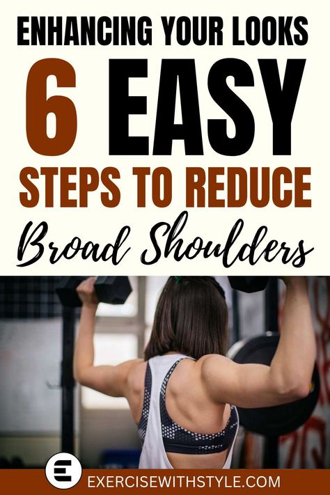 Broad shoulders causing frustration? Explore our in-depth tips for females on reducing shoulder width. No quick fixes, just realistic approaches for a confident you. #WellnessJourney #MindfulFitness Broad Shoulder Women Exercise, Exercise For Broad Shoulders Women, How To Reduce Broad Shoulders, How To Reduce Shoulder Width, How To Get Rid Of Broad Shoulders, Reduce Broad Shoulders, Wide Shoulders Women, Reduce Shoulder Size, How To Get Smaller Shoulders