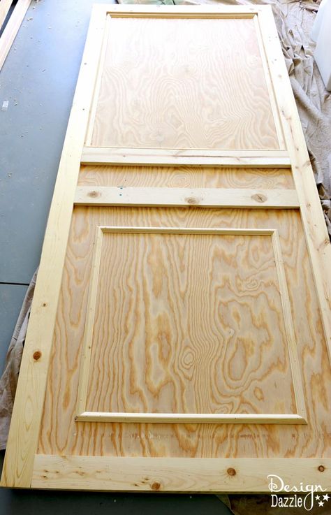 How To Make Vintage "Old" Doors From New Wood. I created these "old" doors using mirrors and new wood. I give step by step instructions on how to create these. Design Dazzle Diy Vintage Door, How To Make A Door Look Antique, How To Build A Door Diy, Diy Antique Door, How To Build A Door, Vintage Door Ideas, Shutter Diy, Armoire Redo, Vintage Barn Door